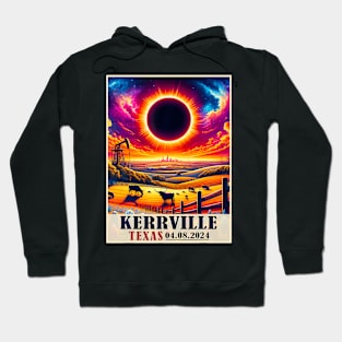 Kerrville Texas Total Solar Eclipse 2024 Totatily Vintage Hoodie